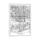preview thumbnail 5 of 10, iCanvas "Phoenix Minimal Urban Blueprint Map" by Hubert Roguski Framed White - 26x18