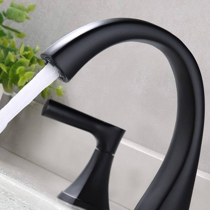 BATHLET Widespread Bathroom Sink Faucet with Drain Assembly