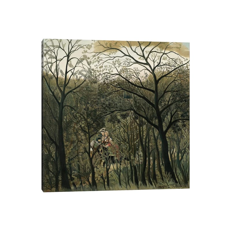 iCanvas "Rendezvous In The Forest, 1889" by Henri Rousseau Canvas Print