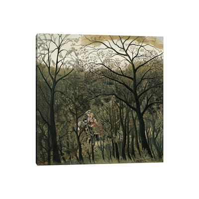 iCanvas "Rendezvous In The Forest, 1889" by Henri Rousseau Canvas Print