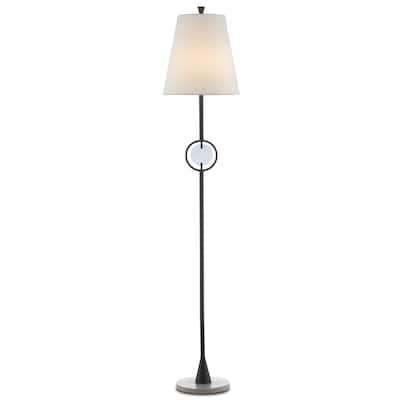 Currey & Company Privateer Black Floor Lamp - 70"h x 14"dia.
