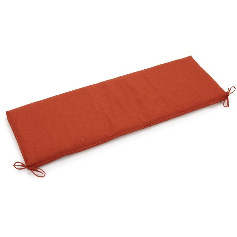 Blazing Needles 60-inch Indoor/Outdoor Bench Cushion - Cinnamon