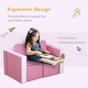 preview thumbnail 3 of 16, Qaba Kids Sofa 2-in-1 Multi-Functional Table Chair Set 2 Seat Couch Storage Box Soft Sturdy