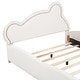 preview thumbnail 58 of 59, Adorable Twin Size Bear-Shaped Platform Bed with Storage Pockets