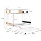 preview thumbnail 3 of 10, Versatile Design Bunk Bed with Solid construction, CPC Certified, Three Bed, Safety Guardrail, White