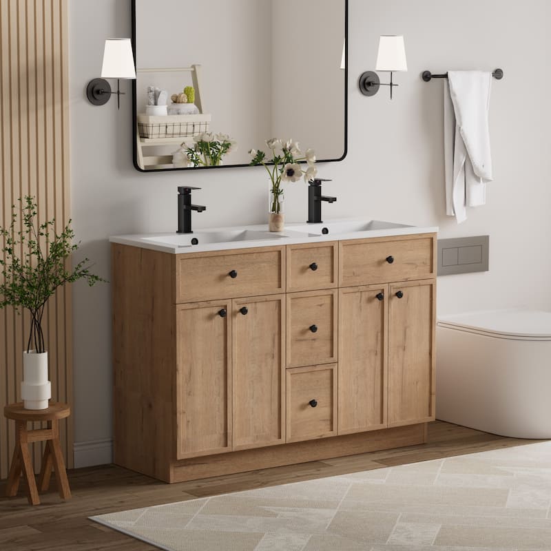 36"/48"/60"/72" Bathroom Vanity Set with Sink & Faucet