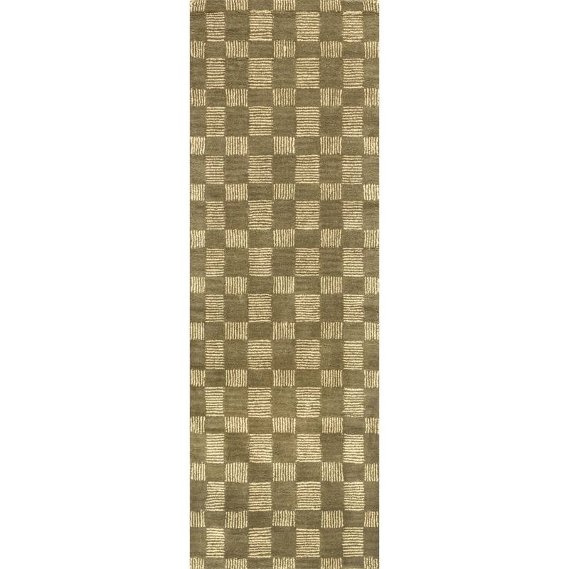Quince Checkered Wool Area Rug