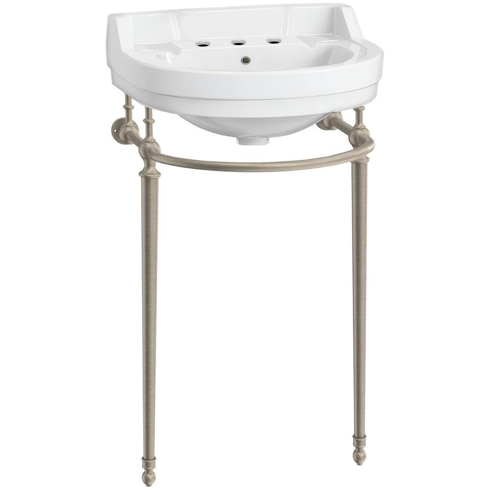 Whitehaus WHV022-L32-3H 21-5/8" Specialty Vitreous China Console