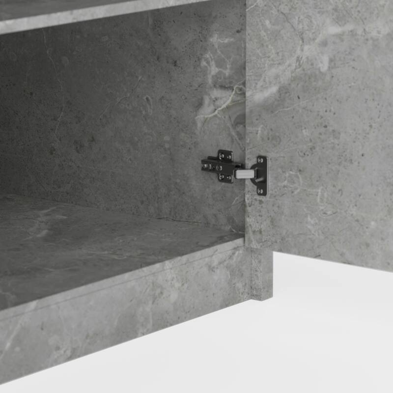 94.5” Extra Large Kitchen Island with Storage, Stone-Look Counter Height Island, Fully Assembled Modern Kitchen Furniture