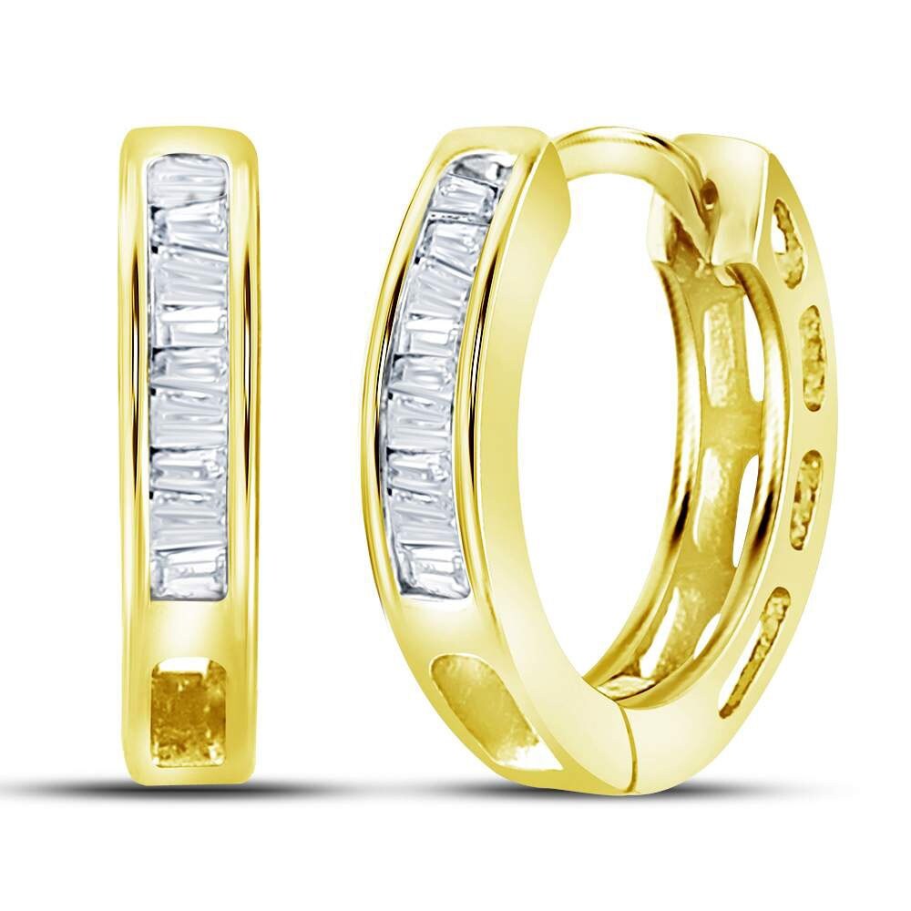 Buy Baguette, Hoop Diamond Earrings Online at Overstock | Our Best Buy Baguette, Hoop Diamond Earrings Online at Overstock | Our Best