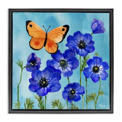 Stupell Poetic Monarch Butterfly Framed Floater Canvas Wall Art Design By Paul Brent