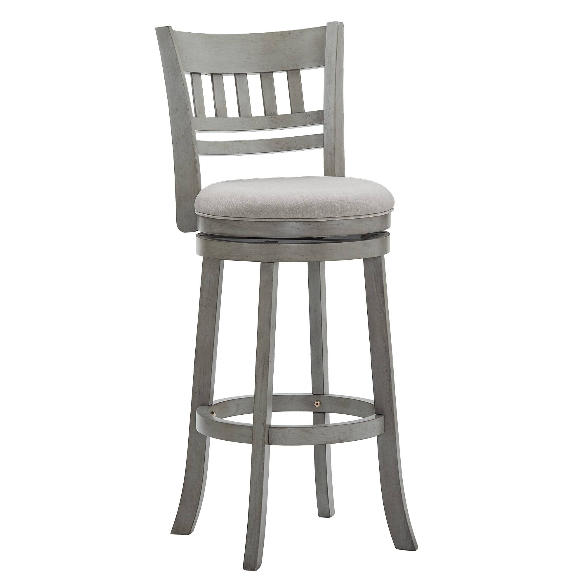 Option Antique Grey Finish-Grey Linen-Lattice