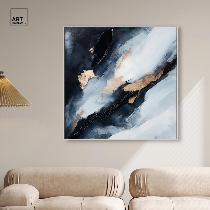 Golden Spark I Canvas by Art Remedy