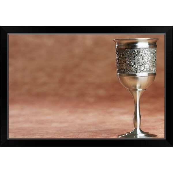 "Silver chalice" Black Framed Print