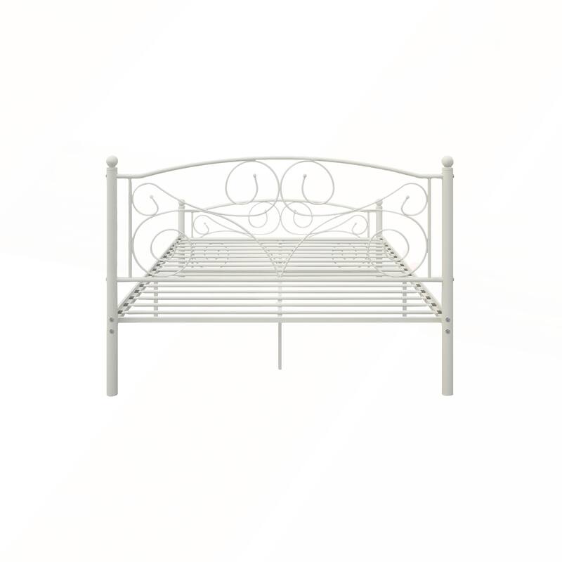 Unique Flower Sturdy System Metal Bed Frame