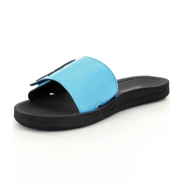 michael kors slides womens blue