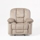 preview thumbnail 3 of 18, Gannon Fabric Reclining Glider Club Chair by Christopher Knight Home