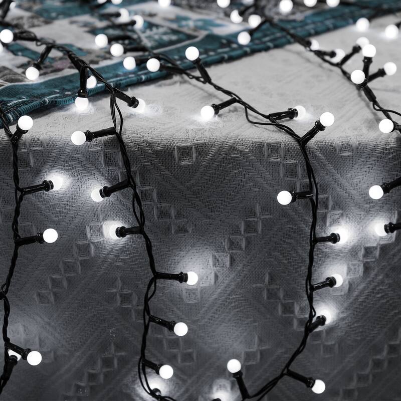 32.8/65.6FT Outdoor LED Pulg In 300/550-Bulb Mini String Lights