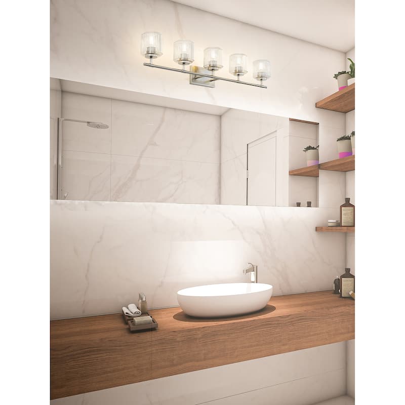 Z-Lite Landon 5 Light Vanity - Brushed Nickel