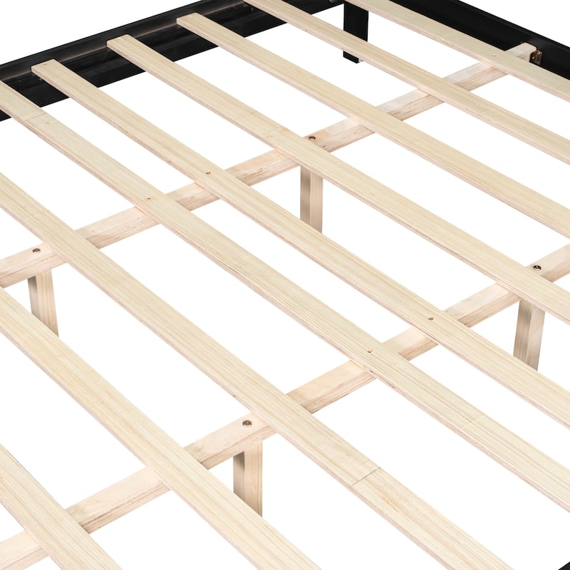 Christopher Knight Home - Brookhaven Modern Wooden Panel Bed with Vertical Slat Headboard