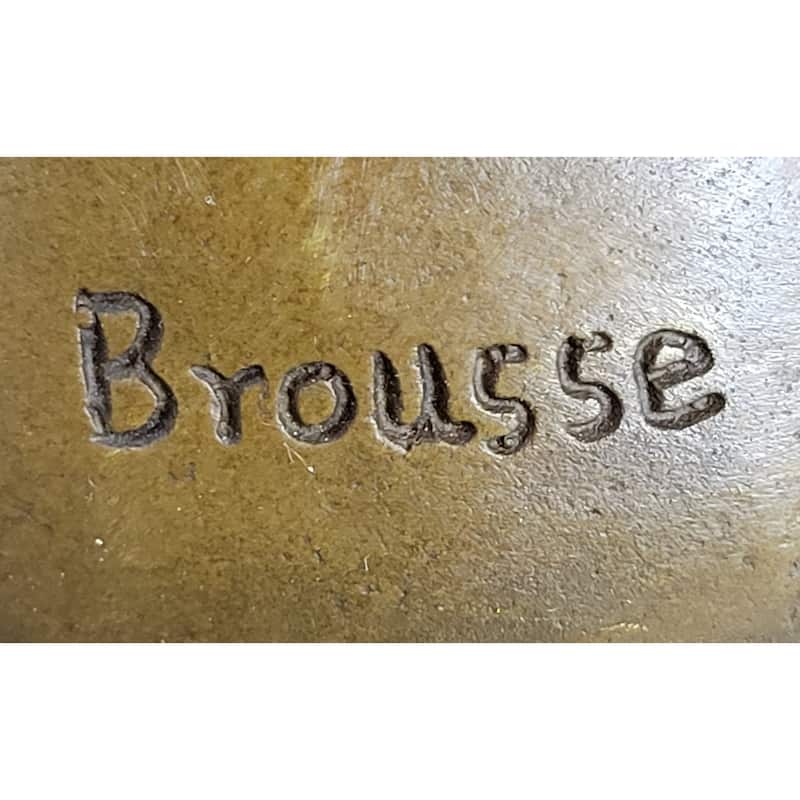 Hermes Flying Mercury And Pandora Bronze Sculpture Statue Figurine By Brousse