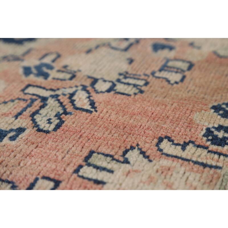 Antique Pink Mahal Persian Area Rug Handmade Wool Carpet - 4'0" x 6'6"