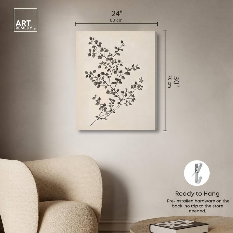 Bilberry Branch II Canvas by Art Remedy, Gallery Wrapped