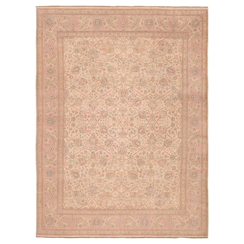 ECARPETGALLERY Hand-knotted Pako Persian 18 Of 20 Ivory Wool Rug - 9'0 x 12'0 - Ivory - 9'0 x 12'0