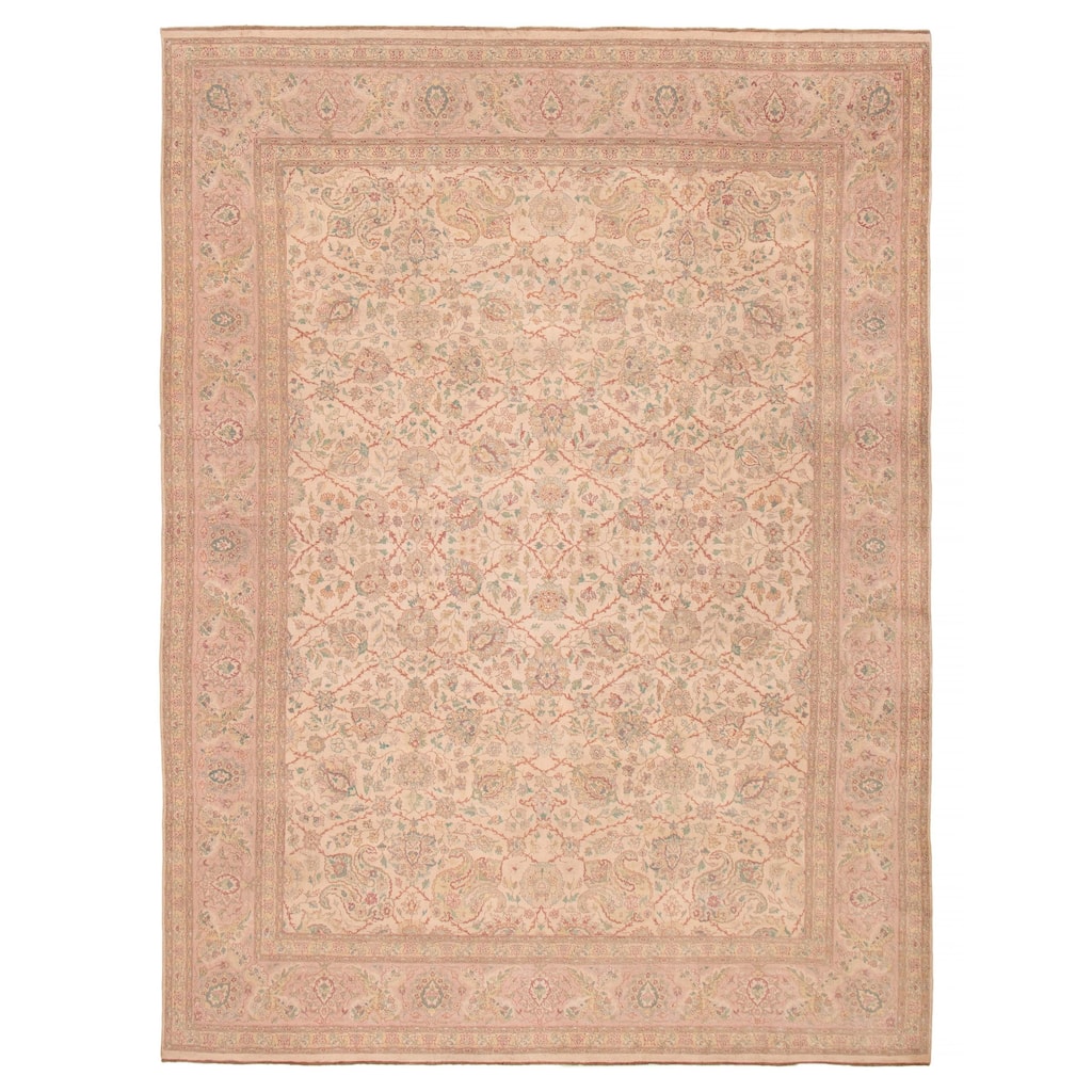 ECARPETGALLERY Hand-knotted Pako Persian 18 Of 20 Ivory Wool Rug - 9'0 x 12'0