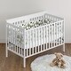 preview thumbnail 2 of 4, Sweet Jojo Designs + BreathableBaby Breathable Mesh Crib Liner Pad Sage Green Woodland Boy, Girl, Unisex/Gender Neutral - Forest