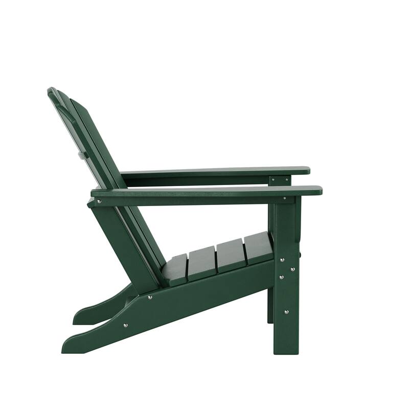 Altura Outdoor 5-Piece Adirondack Chair With Square Coffee Table Conversation Set