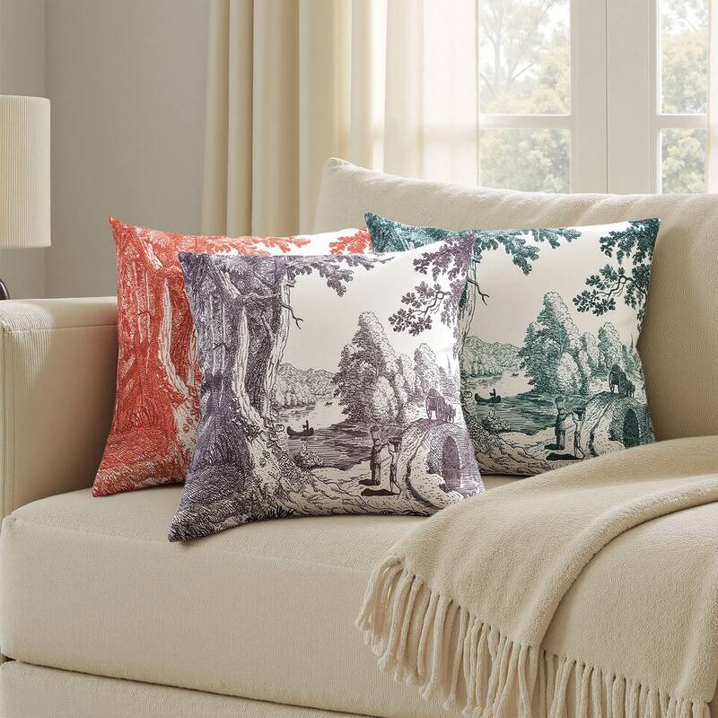 StyleCraft Reverie Toile Pillow