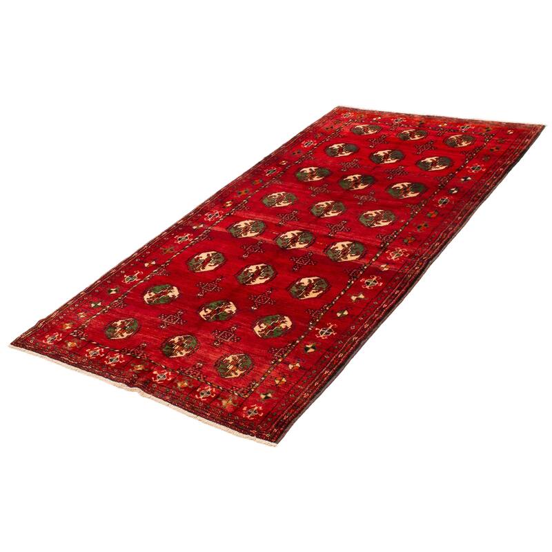 ECARPETGALLERY Hand-knotted Konya Anatolian Red Wool Rug - 4'10 x 9'7