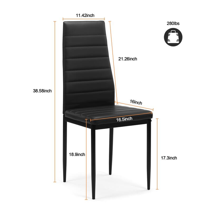 Set of 4 Wooden Dining Chair
