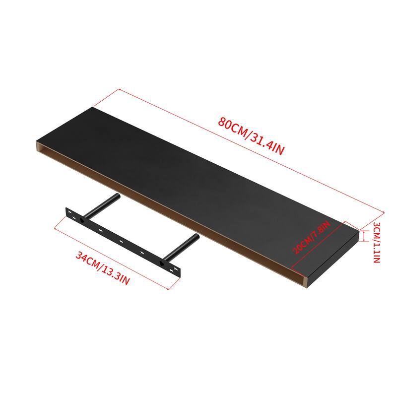 Homy Casa Wall-Mounted Floating Shelf, Set for Living, Modern Sturdy