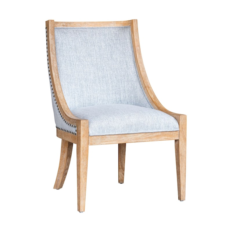 Martha Stewart Elmcrest Upholstered Dining Chair with Nailhead Trim