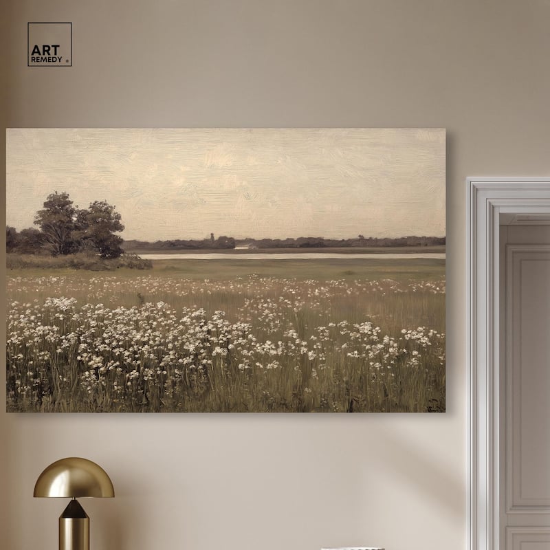 Hazy Day Canvas by Art Remedy, Gallery Wrapped