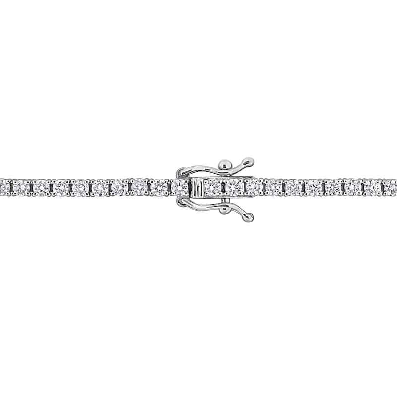 Miadora 14k White Gold Diamond Tennis Bracelet 1 1/3 to 6 1/10ct TDW