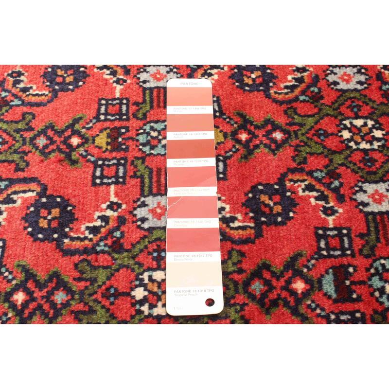 ECARPETGALLERY Hand-knotted Andelz Red Wool Rug - 2'6 x 6'1