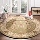 preview thumbnail 75 of 94, SAFAVIEH Handmade Antiquity Mazie Traditional Oriental Wool Rug 3'6" Round - Sage - Round