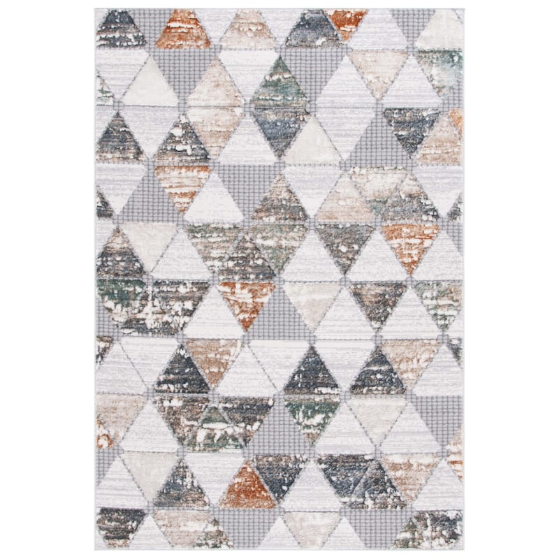 SAFAVIEH Alenia Kaluda Modern & Contemporary Rug - 8' x 10' - Grey/Beige