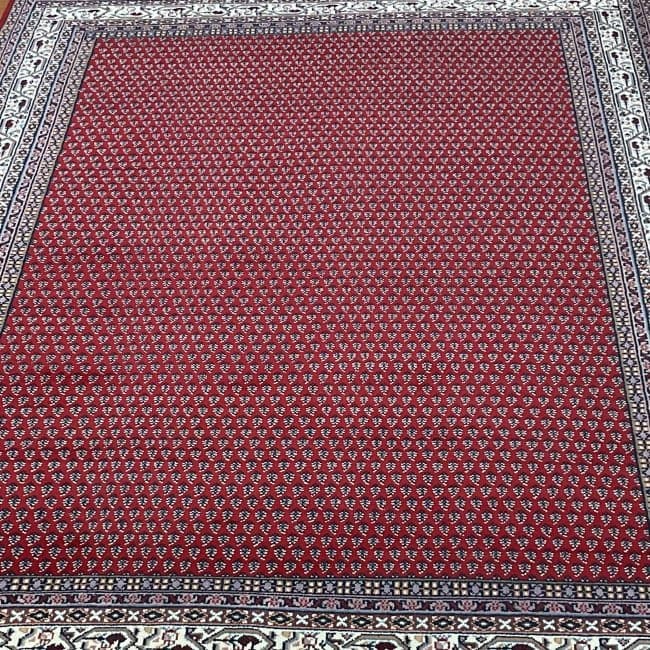 HERAT ORIENTAL Handmade Geometric Mir Wool Rug 8'6 x 11'6