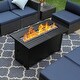 preview thumbnail 15 of 16, MakeYourDay 10-Seater Rattan Sectional Sofa Set with 2 Kinds of Gas Fire Pit Tables