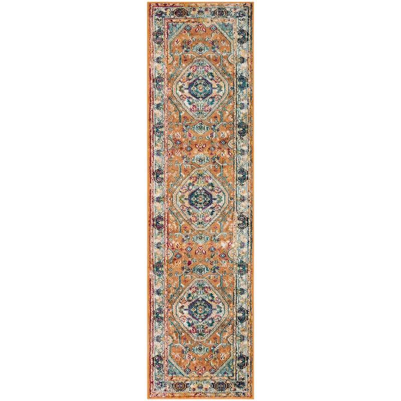 SAFAVIEH Savannah Basmah Boho Oriental Polyester Medallion Rug