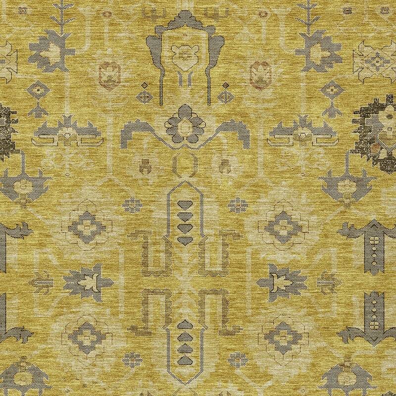 HomeRoots Oriental Traditional Rectangle Outdoor Rug