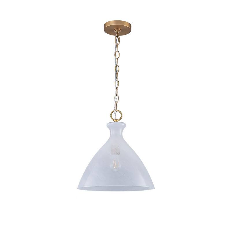 12” Island lights gold-cloudy white hanging lights glass, metal pendant light