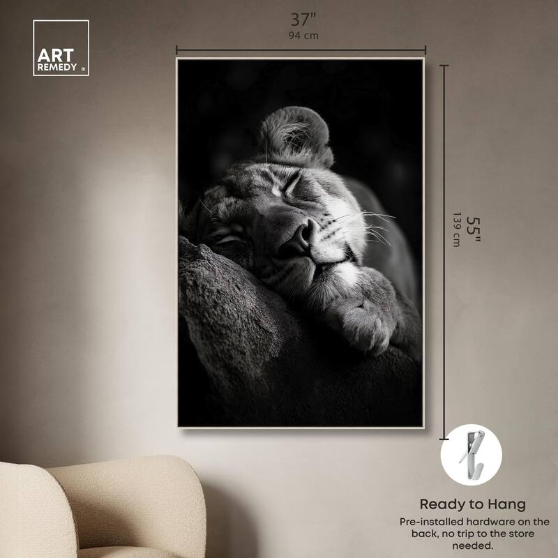 Resting Predator Canvas by Art Remedy