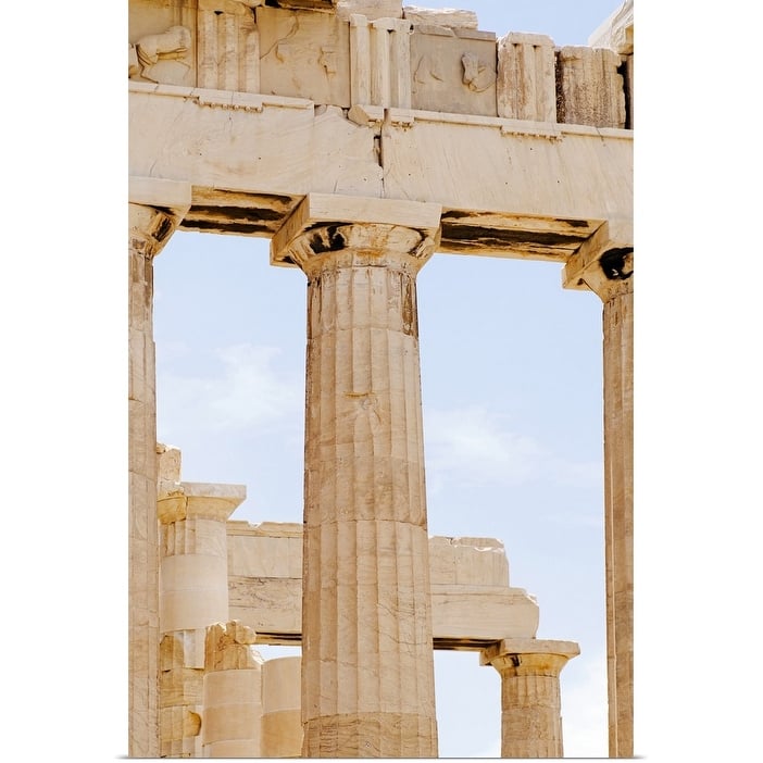 "Greece, Athens, Acropolis, Doric columns of Parthenon" Poster Print - Multi