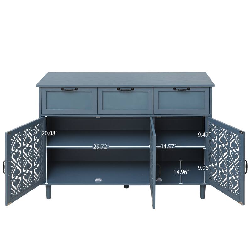 3 Door 3 Drawer Cabinet, American Furniture