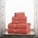 preview thumbnail 65 of 71, Superior Egyptian Cotton Pile Heavyweight 6-Piece Towel Set 6-Piece Set - Coral